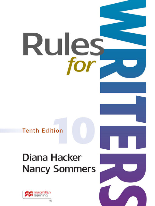 Title details for Rules for Writers by Diana Hacker - Wait list